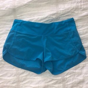 lululemon blue shorts NO LINER